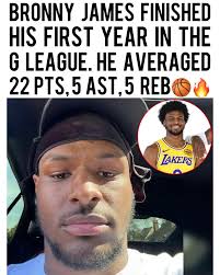 Was Bronny a Top 5 G-League player this year⁉️