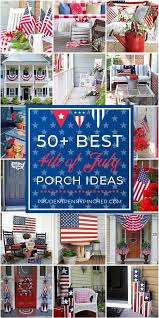 American flag fourth of july mesh door wreath; 50 Best 4th Of July Porch Ideas Prudent Penny Pincher