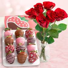 Check spelling or type a new query. 12 Chocolate Dipped Valentine Love Strawberries 6 Fresh Red Roses Acd2001 Roses A Gift Inside