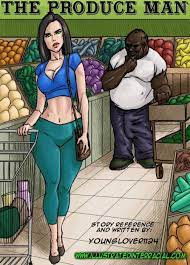 Illustrated Interracial- The Produce Man at X Sex Comics