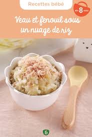 Recette Bebe 8 Mois Veau Et Fenouil Sous Un Nuage De Riz Bledina Recette En 2020 Recette Recette Facile Fenouil