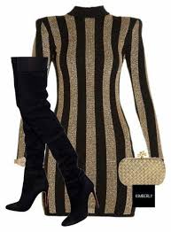Black And Gold Outfits For Ladies Pin By Toya On How To Weare Chic Outfits Fashion Classy Outfits
