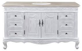 60 inch large distressed white bathroom