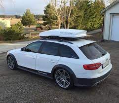 White Audi Allroad With Rooftop Carrier Cars And Motor Audi Allroad Audi A6 Allroad Audi A4