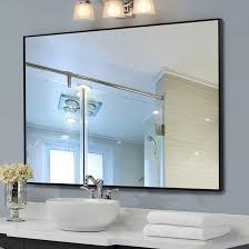 Great savings & free delivery / collection on many items. Bathroom Mirror With Black Frame Buy Vogue Framed Led Cool White Mirror 750 X 750mm