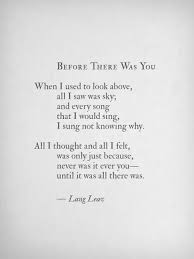 Before There Was You Lang Leav Quotes Lang Leav Poems Lang Leav