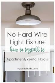 How To Install A Wireless Ceiling Light My Wee Abode In 2020 Install Ceiling Light Apartment Lighting Living Room Light Fixtures
