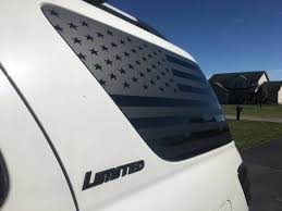 Love the the decals they look amazing on my sequoia. 00 07 Toyota Sequoia American Flag Decals 1st Gen Banner Etsy American Flag Decal Flag Decal Toyota