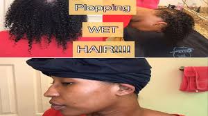 If you want to stretch the hair, i recommend wrapping the hair without scrunching your curls in the towel like an accordion. How To Plop Your Hair Using A Cotton T Shirt Youtube