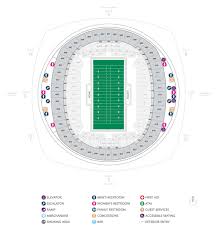 Football Seating Charts Mercedes Benz Superdome