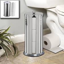 Buy products such as orbinni wall mounted paper towel holder at walmart and save. Holders Dispensers Toilet Paper Holders Chrome Free Standing Toilet Roll Holder With Extra Rolls Storage Space Swivel Action Toilet Paper Holders Svilstr Com