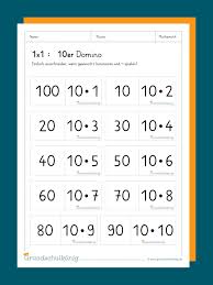 Domino zum 1x1 / diese aktivierung enthält 10 bingoscheine (auch spielscheine oder bingokarten genannt) auf denen. Domino Zum 1x1
