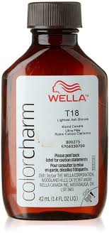 Your hair should be pre lightened to pale yellow as in the inside of a banana to use lightest ash blonde. Wella Wella Color Charm Hair Color Permanent Liquid Hair Toner Lightest Ash Blonde T18 1 40 Oz Walmart Com Walmart Com