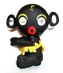 Black Blow Up Doll Vintage Winky 1960s Inflatable Doll Black Americana Takara Of Japan Dakko Chan Dolls Americana Vintage Dolls