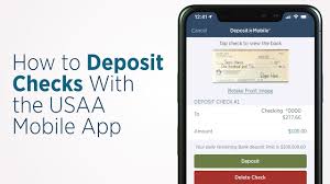 How To Deposit Checks With The Usaa Mobile App Usaa Bank Youtube