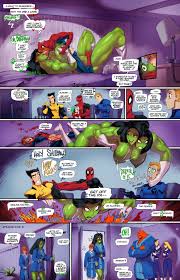 Spidey And She-Hulk: Are Noisy Neighboors Porn Comic english 19 - Porn Comic