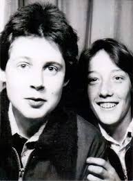 With Michael Smith(1961-86), April 1977, at Chelmsford bus station, photo  booth.