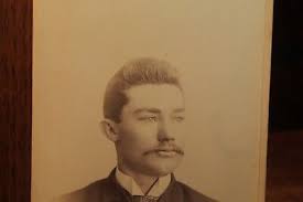 Antique Victorian Era Cabinet Card Gentleman Towne Elroy Wis Frank Bass