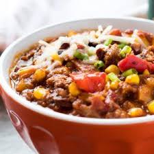 A Delicious Slow Cooker Chili With Bell Peppers Corn Black Beans Red Kidney Beans Corn An Slow Cooker Chili Slow Cooker Chili Recipe Chili Recipe With Corn