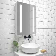 Unfollow illuminated bathroom cabinet to stop getting updates on your ebay feed. Turin 500x700mm Led Illuminated Mirror Cabinet Inc Anti Fog Motion Sensor Mir013 Victorian Plumbing Uk