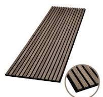 Natural Smoky Oak Veneer Finish Akupanel Acoustic Panel Wooden Slat Wall  Perforated Fiber Acoustic Panel