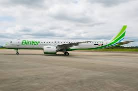 Türk hava yolları'nın merkezi i̇stanbul'dadır. Binter Receives Embraer E195 E2 Samchui Com