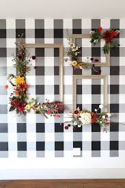 Then, apply the vinyl to the wall. Diy Fall Floral Wall Art And Centerpieces Classy Clutter