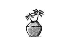 Coconut Tree Logo Graphic By Yahyaanasatokillah Creative Fabrica Tree Logo Design Coconut Tree Drawing Tree Logos