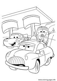Train motor skills imagination, and patience of children, develop motor skills, train concentration. Cars Lightning Mcqueen With Friends A4 Disney Coloring Pages Printable
