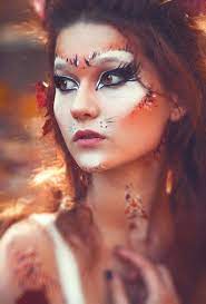 Forest Creature Lord Of The Hoops Halloween Makeup Fox Makeup Animal Makeup