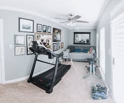 Adding an office to a home is possible, no matter the size of your house or living situation. Happiness Is A Guest Room That S Also An Exercise Room Workout Room Home Gym Room At Home Basement Guest Rooms