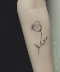 Minimalistic Tulip Tattoo Tulip Tattoo Tattoo Designs Tattoos
