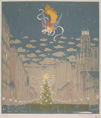 Each masterpiece print is centered, within clean embossed framing, on paper stock of the finest quality. Christmas Card 1926 Noel Noel Christmas Cards Art Christmas Cards