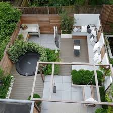 Small Compact Like A Kitchen Or A Caravan In Terms Of Efficient Space Use Caravan Compact Efficien Small Back Gardens Contemporary Garden Design Backyard