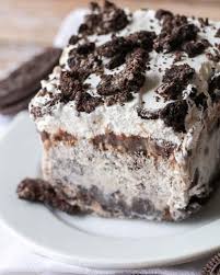 Ice cream sundae with the best toppings. Oreo Ice Cream Cake Just 5 Ingredients Lil Luna