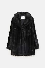 Faux Fur Coat Details8 990 Rsdblack 2969 260 Zara Faux Fur Coat Black Faux Fur Coat Faux Fur Coat