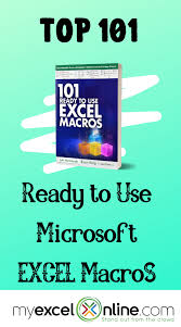 101 Ready To Use Excel Macros E Book 10 Off Excel Macros Microsoft Excel Formulas Excel Tutorials