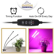 Indoor Plant Light With Red And Blue 20w Led Light Bulbs Grow Light With Timer For Indoor Plants Two Adjustable Heads Dwelling With Pride