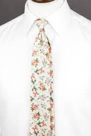 Cream White Floral Tie For Men Ivory Ties For Groom And Groomsmen Floral Tie Wedding Ties Mens Floral Tie