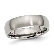 It's no secret that ladies' engagement rings tend to get all the attention, but your man's wedding band is important too! Men S 6 0mm Brushed Comfort Fit Wedding Band In Titanium Zales