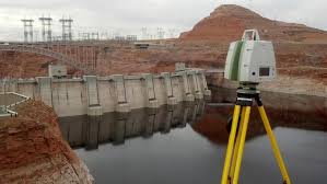 The Only 3d Laser Scanner We Use At P2p Leica Scanstation C10 Scanning The Glen Canyon Dam Spillways On The Arizona U Great Shots Glen Canyon Dam 3d Scanning