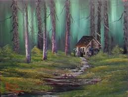 Bob Ross Cabin In The Woods The Joy Of Painting Bob Ross Paintings Painting