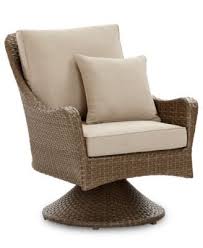 Furniture Closeout Silver Lake Indoor Outdoor Swivel Club Chair With Sunbrella Cushions Created For Macy S Reviews Furniture Macy S Swivel Club Chairs Club Chairs Sunbrella Cushions