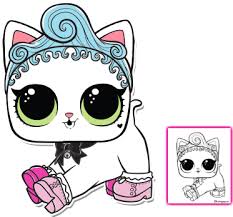 If your child loves the lol surprise toys, then they will also like the lol pets coloring pages. Download Lol Surprise Pet Coloring Pages Royal Kitty Cat Page Lol Royal Kitty Cat Full Size Png Image Pngkit