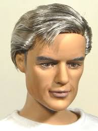 Ken doll with grey cheap hair