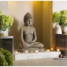 Sitting Buddha 29 1 2 High Light Sandstone Outdoor Statue 60090 Lamps Plus Buddha Statue Home Buddha Home Decor Buddha Garden