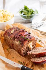 Mozzarella Stuffed Bacon Wrapped Meatloaf Savory Nothings Bacon Wrapped Meatloaf Bacon Wrapped Meatloaf Recipe Homemade Meatloaf