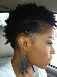 Side Twist Mohawk Short Thin Hair Short Natural Hair Styles Curly Hair Styles
