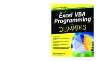 Excel vba programming for dummies. Excel Vba Ganz Einfach Dokumen Pub