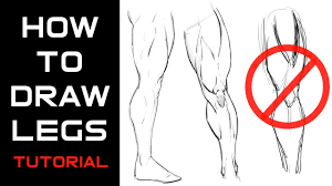 Don't forget to post how yours came out. How To Draw Muscular Legs Tutorial Youtube